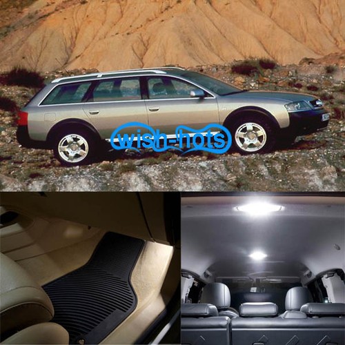 18Pcs Canbus LED Package Interior White Light KiT For 2001-2005 Audi Allroad C5 - Picture 1 of 8