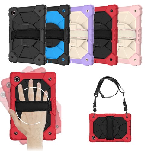 Custodia per Samsung Tab A8 10,5" con cavalletto mano/tracolla resistente cover - Foto 1 di 31