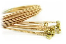 12-pack 42-gauge (.042") Phosphor Bronze Guitar Strings - Made in USA! 