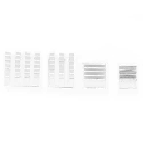 20pcs Aluminum Heat Sink CPU Radiator With Adhesive For 2/3/4 3 DXS - Zdjęcie 2 z 10