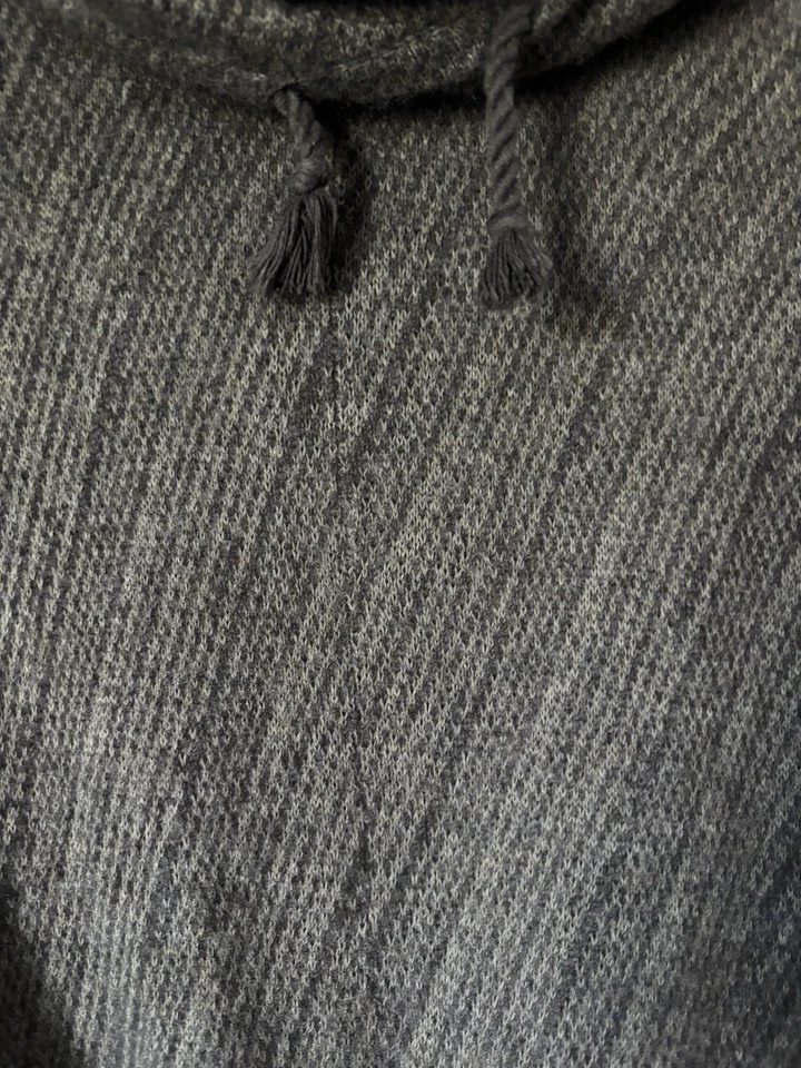 Inhabit Sweater Medium Cashmere Cotton Gray Mock Neck - Image 3 of 4