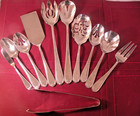11 Serving Pieces DOMAIN Reed & Barton Glossy 18/10 Stainless Steel Flatware