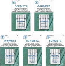 Microtex Sharp Sewing Machine Needles - Quilting & Topstitching Supplies, Siz...