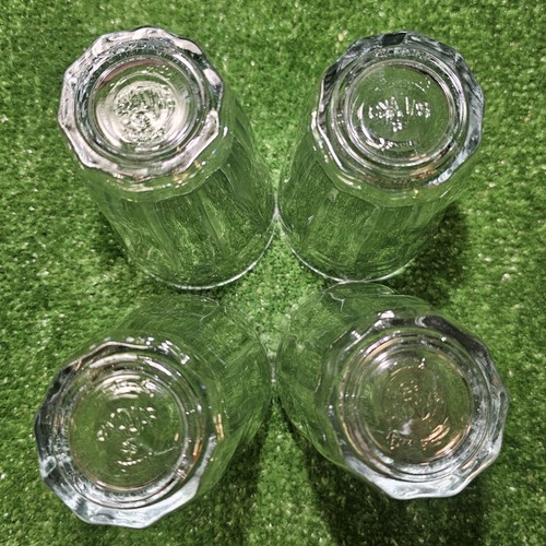 4 Vintage Pasabahce Palak Turkey 10 Panel Glass 12oz Cups/Tumbler Barware 5 3/8" - Bild 6 von 8
