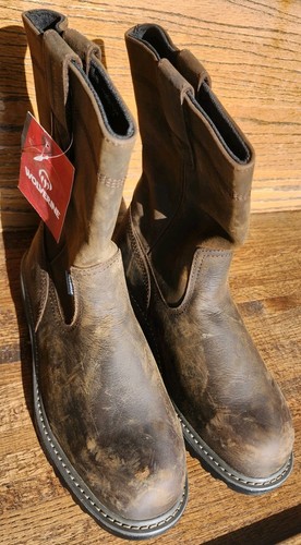 Wolverine Men's Floorhand Met-Guard Steel-Toe Wellington Work Boots, Sz 11 - Picture 2 of 9