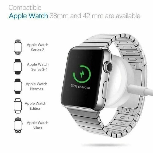 Chargeur Magnétique USB Dock Câble Compatible Apple Watch 1 2 3 4 5 6 38 40 42MM - Photo 7 sur 8