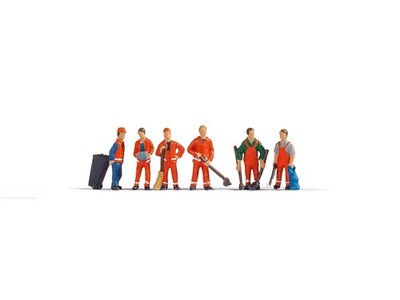 City Cleaners (6) Figure Set TT gauge Gaugemaster GM3910151