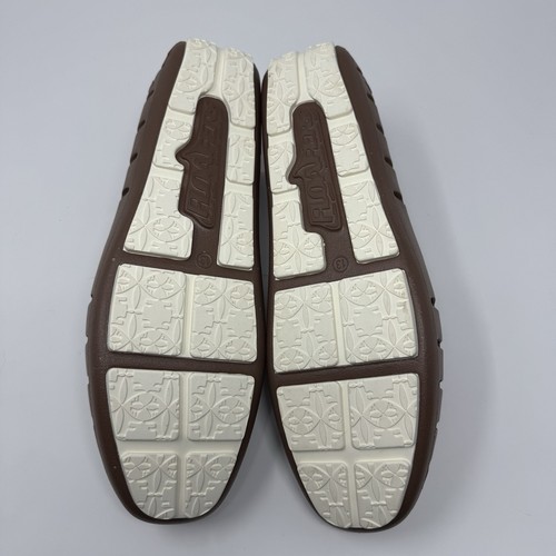 Nuevo con etiquetas Mocasines Mocasines Para Hombres 13 Madera a la deriva Marrón/Coco Antimicrobiano EVA Espuma Zapato - Imagen 6 de 7
