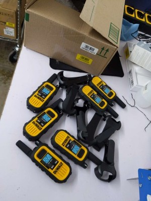 DEWALT 1-Watt FRS Walkie-Talkie 6 Pack   Yellow/Black - Open-Box