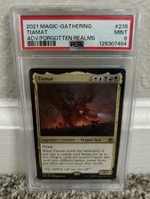 2021 MAGIC THE GATHERING ADVENTURES IN THE FORGOTTEN REALMS 235 TIAMAT - PSA 9