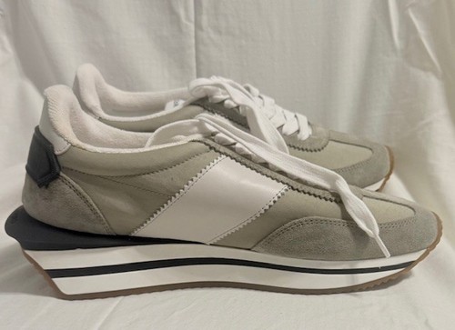 Tom Ford graue Wildleder/Nylon James Panel Sneakers-Herrengröße 7-mit Karton, Staubbeutel - Bild 5 von 21