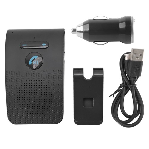 Car BT Speakerphone Wireless Sun Visor Receiver Adapter Handsfree MP3 Speaker FG - Zdjęcie 10 z 24