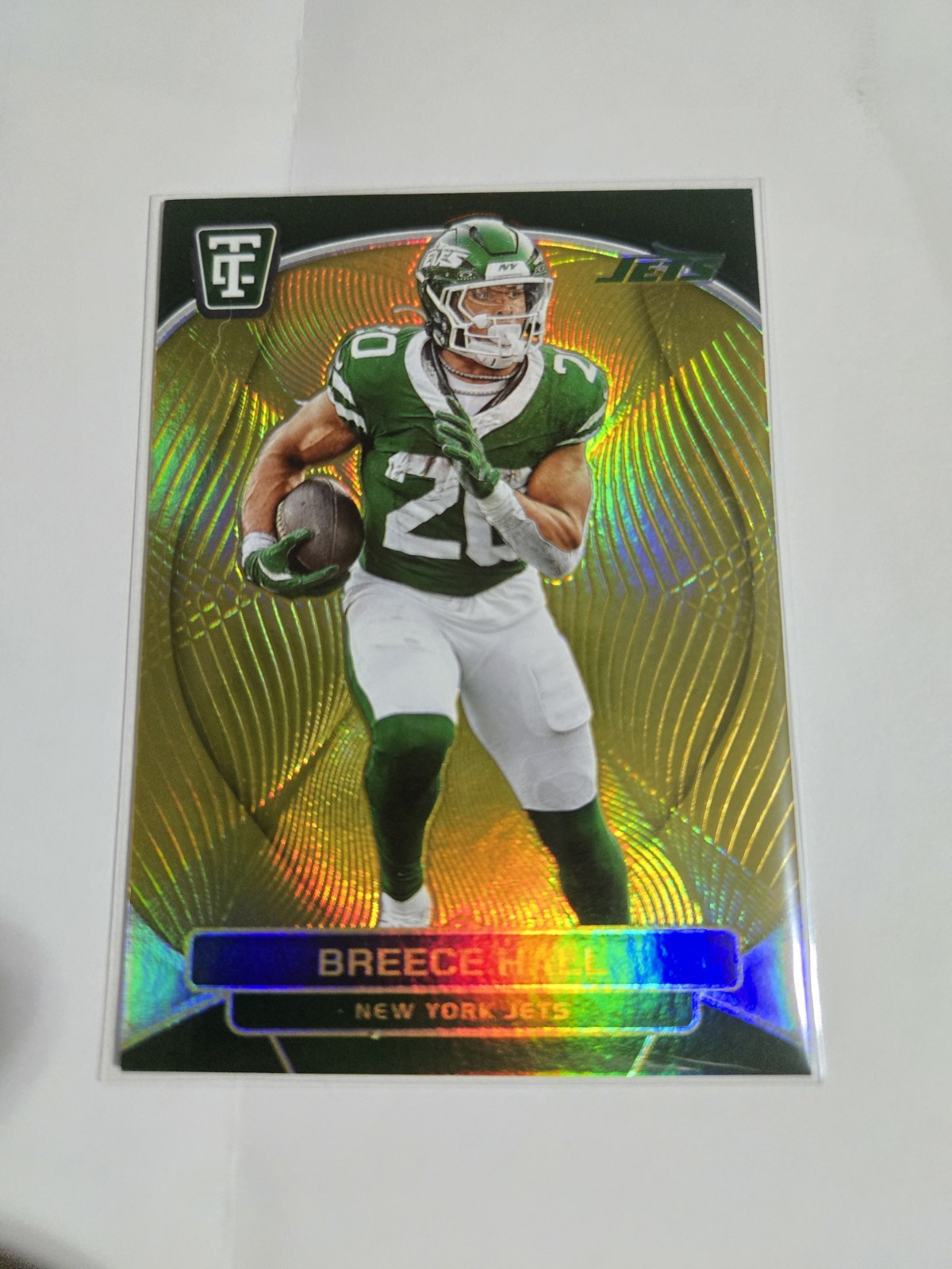 2024 Totally Certified Breece Hall TRUE Mirror Gold Prizm #10/10 Card #69 Jets