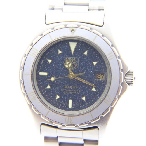 Tag Heuer 2000 Professional 972.613 Silver Gray Date SS Men's Quartz Used Watch - Picture 3 of 12