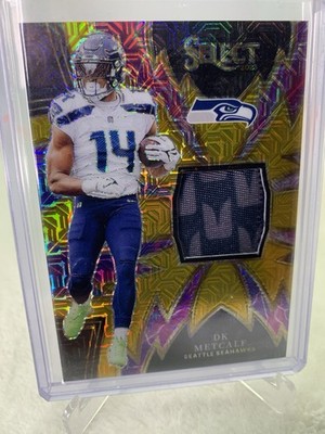 2024 Panini Select DK METCALF #/10 Sparks Laundry Tag Gold Prizm