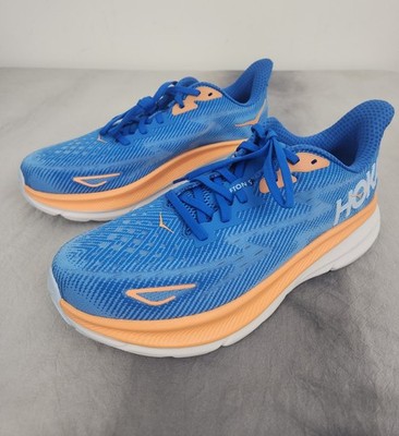 Hoka One One Clifton 9 Shoes Mens Size 9.5 Blue Orange Running 1127895 CSAA Hoka One One Clifton 9 Coastal Sky/All Aboard 1127895 -CSAA  main image 3