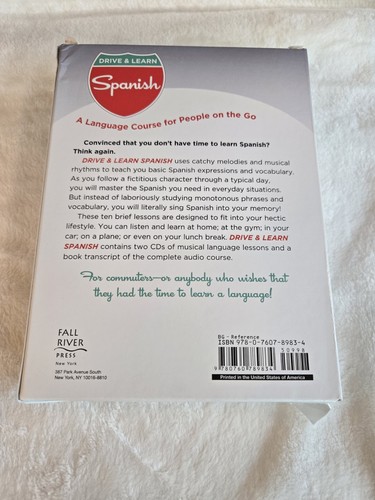 Drive And Learn Spanish Language 2 CDs Listeners Guide Audio CD Learn On The Go - Picture 4 of 13