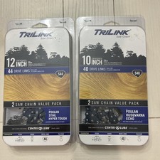 NEW Lot of 2 - TriLink 10" Chainsaw Saw Chain 2-Pack (4 Chains Total)