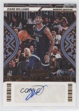 2022 Panini Contenders Sophomore Bronze 20/25 Ziaire Williams #SC-ZWL Auto 10si