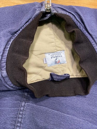 Tyndale FR Vest Mens XL Blue Full Zip Quilt Lined Flame Resistant Work Wear USA - Picture 20 of 22