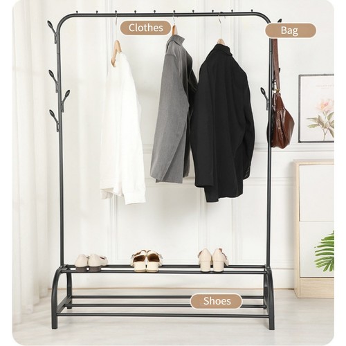 Heavy Duty Clothes Rail Rack Metal Garment Hanging Display Stand Storage Shelf - Picture 5 of 7