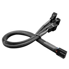 27cm Female-to-Male 4 Pin 1 to 3 Way Cooling Fan Water Cooling PWM Fan Adapter h