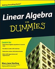 Mary Jane Sterling - Linear Algebra For Dummies - New Paperback - Q245z