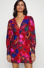 NWT Farm Rio Snake Garden Red Mini Dress XS