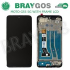 For Motorola Moto G55 5G XT2435 Touch Screen Digitizer LCD Display With Frame