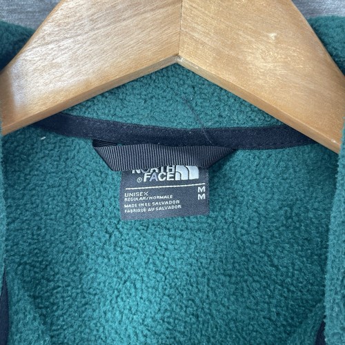 The North Face Fleece Denali Jacket Full Zip Unisex Kids Medium Green Camouflage - Picture 3 of 9