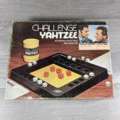 Vintage 1974 Challenge Yahtzee Odd Couple Tony Randall Jack Klugman READ