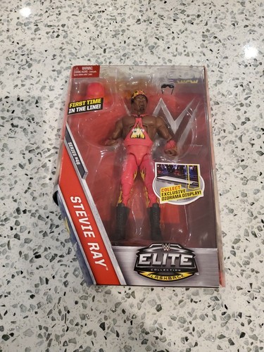 WWE Elite 46 Flashback First Time In The Line WCW Stevie Ray New Sealed Mattel - Picture 4 of 15
