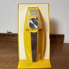 Vintage JCPenney Wall Mount Hand Mixer Yellow With Storage Case & Beaters Works