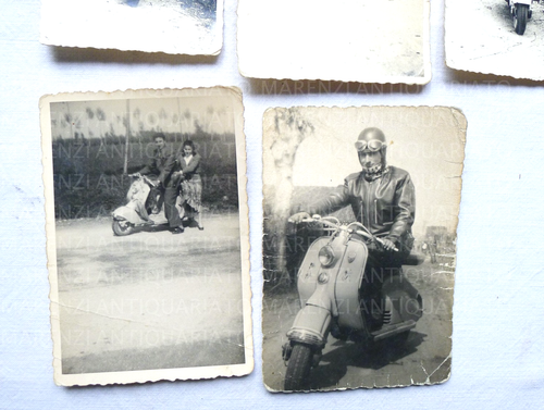 VECCHIE FOTO FOTOGRAFIE VINTAGE Lambretta Innocenti MOTO CLUB PILOTA - Foto 2 di 4