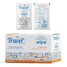 HAND SANITIZING Individually Packed Premium Hand Sanitizing Wipes for Travel,...