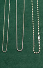 Sterling Silver Jewelry Lot Wearable Box Popcorn Chains Rings Hoop Earrings 33g — photo 5