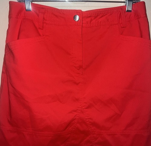 Nivo Skort Donna Taglia 8 Rosso Elasticizzato Tennis Golf Gonna Collant Interno Tasche - Foto 2 di 10