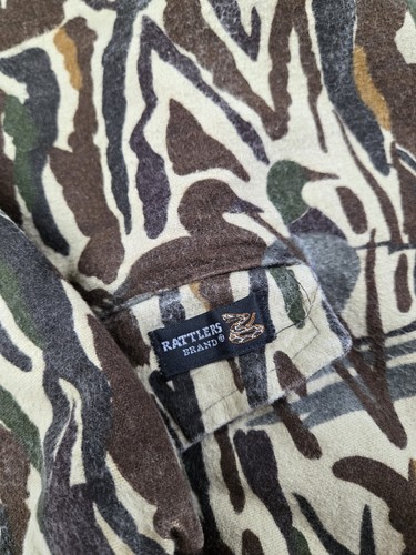 Vintage Rattler Brand x Ducks Unlimited Heavy Chamois Snap Button Jacket, 26x26" - Picture 8 of 19