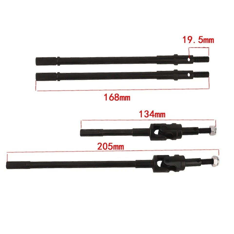 AXIAL 1/6 SCX6 JEEP Hardened Steel Front Rear Axle Set - Upgrade Axle Shafts - Image 4 of 4
