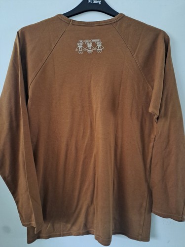 OFFIZIELLES VINTAGE RADIOHEAD KID A 'SMILE AGAIN' L/S T-SHIRT - BRAUN, GRÖSSE LARGE - Bild 4 von 5