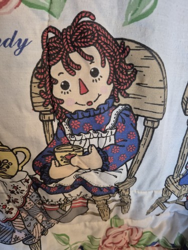 Colcha vintage Raggedy Ann and Andy - Imagen 4 de 10
