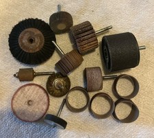 Job lot of Polishing and Abrasive Flexi Drive or Drill Heads 6mm & 1  8mm Shanks
