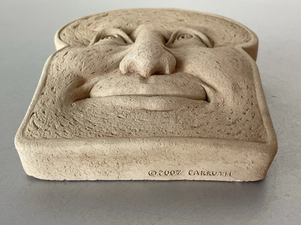 2007 CARRUTH STUDIO «Изящно быть разминанным» хлеб тост лицо стены вися табличка - Изображение 2 из 4