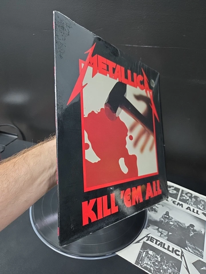 Metallica Kill Em All Lp Vinyl 1983 1st A-1 Sterling Press Shrink/Insert NM-/EX - Image 4 of 4