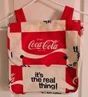 Vintage Coca-Cola Backpack Bag Advertising Logo "It's The Real Thing" 1970s