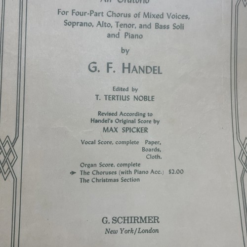 The Messiah An Oratorio for Four-Part Chorus Handel “The Choruses” See Photo Vtg - Picture 15 of 16