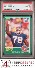 1989 SCORE #307 BRUCE SMITH BILLS HOF PSA 10