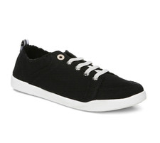 VIONIC Beach Pismo Casual Sneaker Black Canvas New