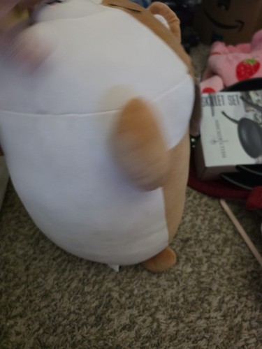 Squishmallows 18" Large Plush Regina Brown and White Corgi Sleepamallows - Picture 3 of 4