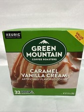 32 Count Caramel Vanilla Cream Coffee Keurig K Cup Pods Light Roast Kosher